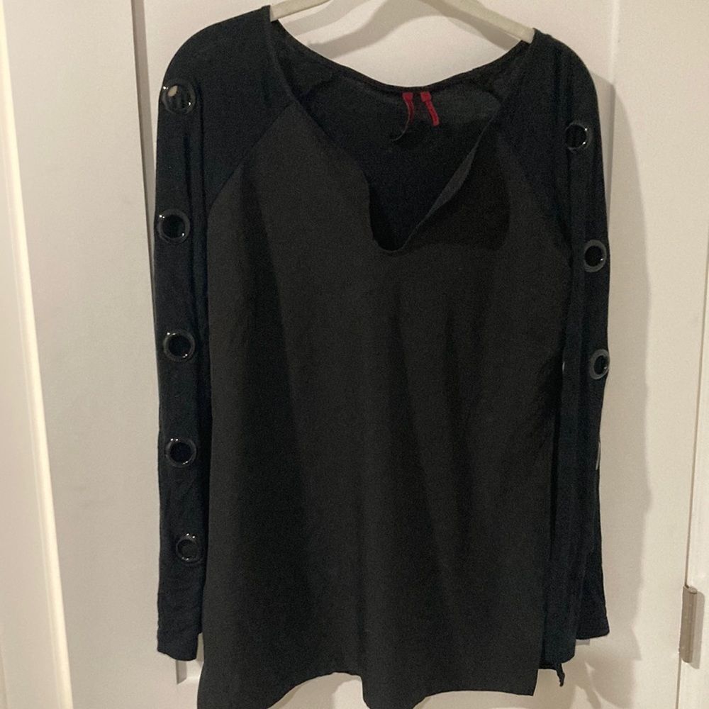 Black cotton blouse